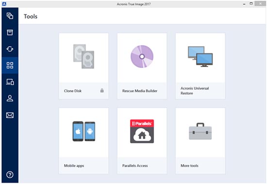 Acronis True Image 2017 Bootable İSO indirme sayfası ekran görüntüsü