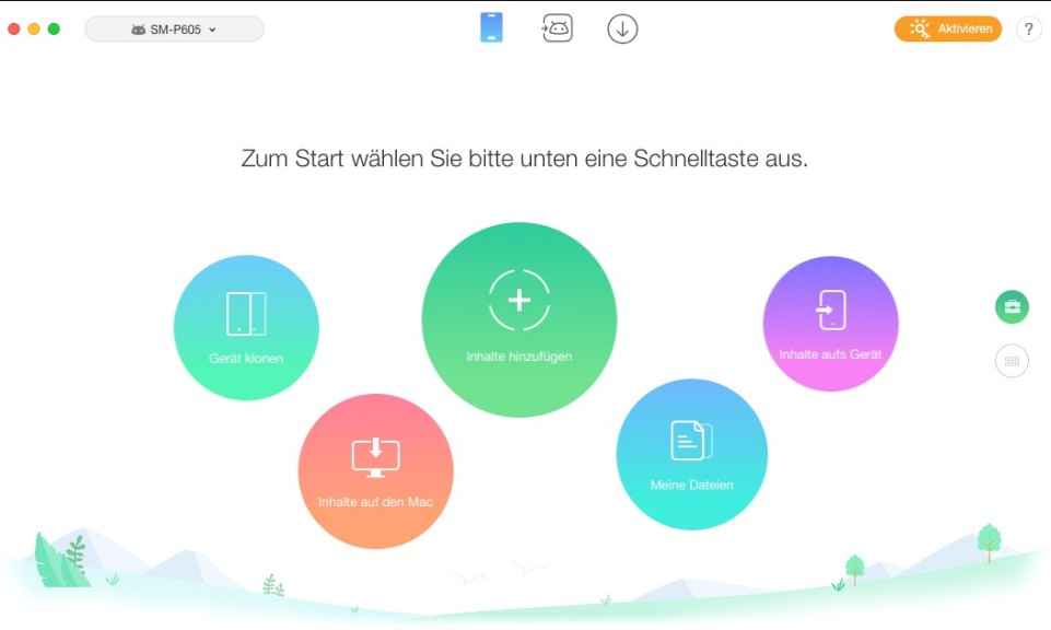 AnyTrans for Android indirme sayfası ekran görüntüsü