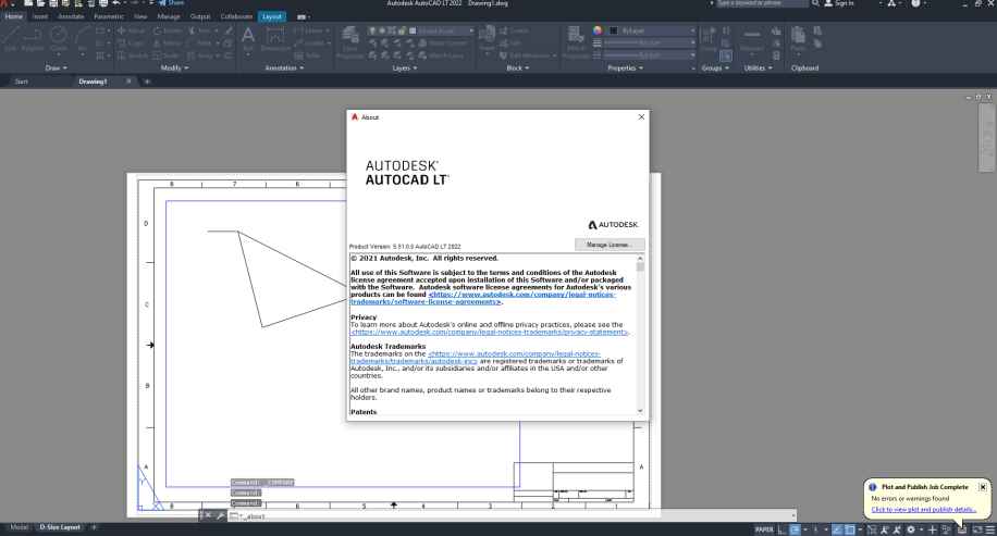 Autodesk AutoCAD LT 2022 indirme sayfası ekran görüntüsü