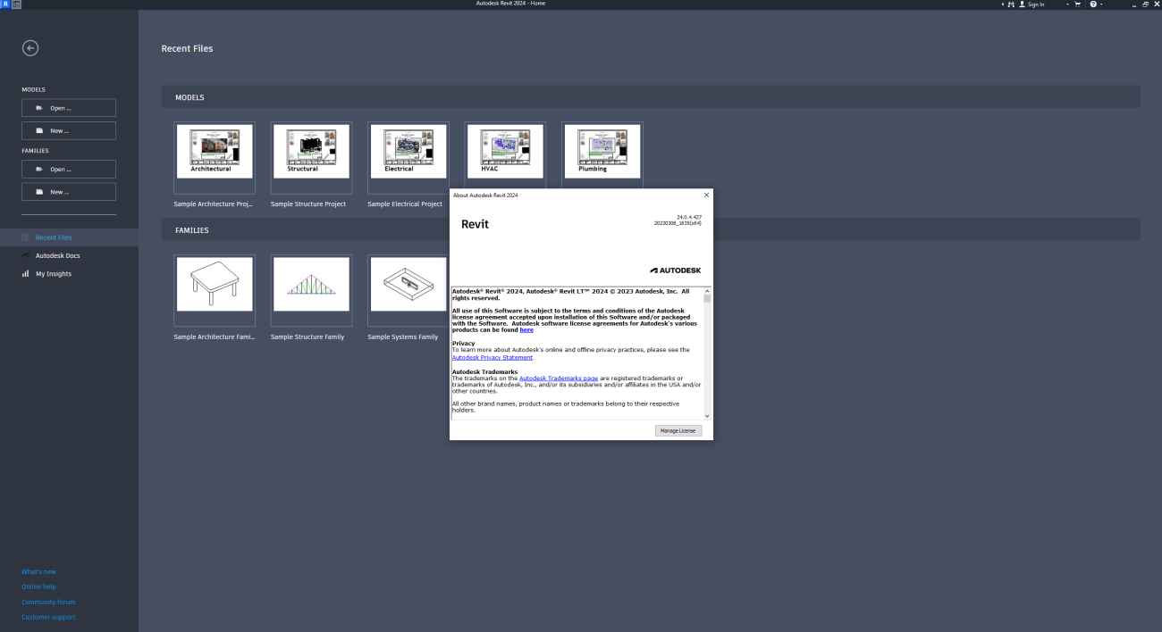 AutoDesk Revit 2024 indirme sayfası ekran görüntüsü