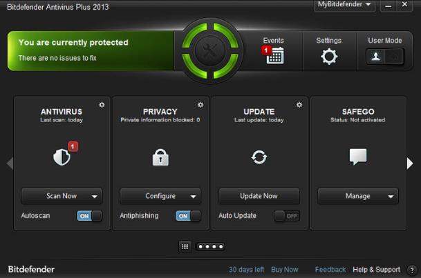 Bitdefender Antivirus indirme sayfası ekran görüntüsü