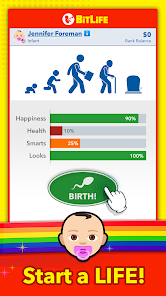 BitLife Life Simulator Apk indirme sayfası ekran görüntüsü