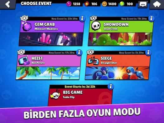 Brawl Stars Apk indirme sayfası ekran görüntüsü