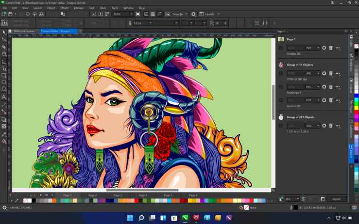 CorelDraw Graphic Suite 2023 indirme sayfası ekran görüntüsü