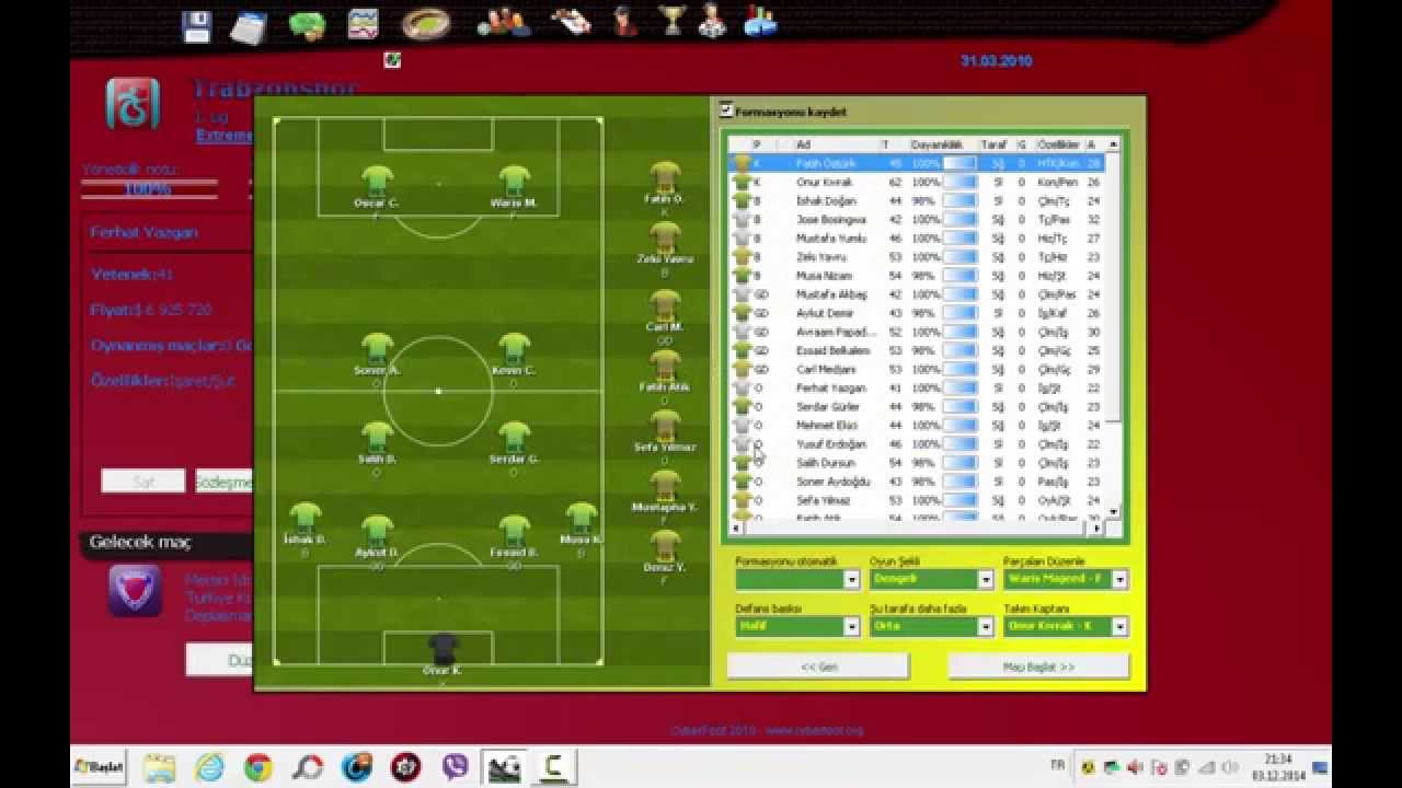 CyberFoot 2015 Full Türkçe indirme sayfası ekran görüntüsü