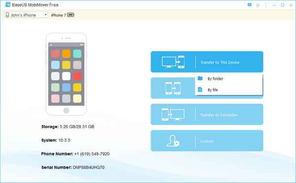 EaseUS MobiMover Technician indirme sayfası ekran görüntüsü
