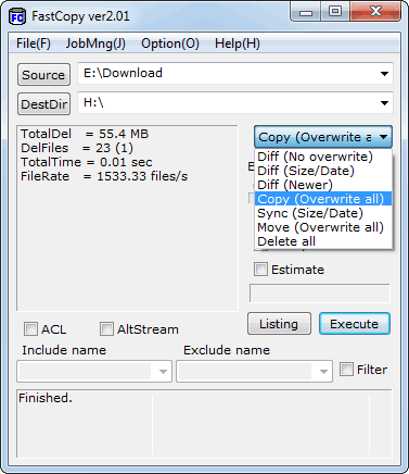 FastCopy indirme sayfası ekran görüntüsü