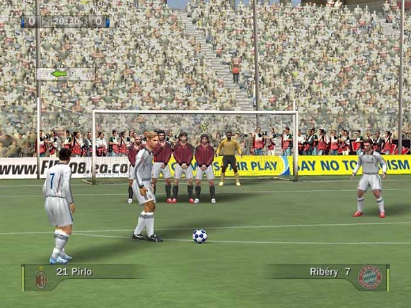 Fifa 2008 indirme sayfası ekran görüntüsü