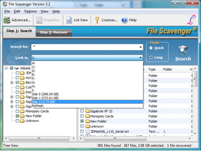File Scavenge v5.2 Full indirme sayfası ekran görüntüsü