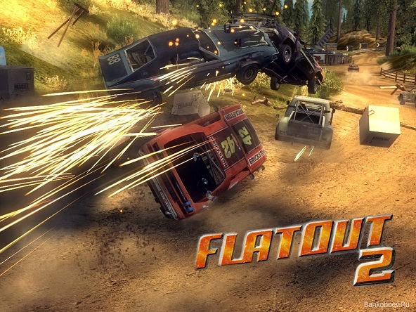 Flatout 2 indirme sayfası ekran görüntüsü