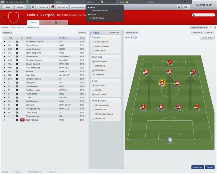 Football Manager 2010 indirme sayfası ekran görüntüsü