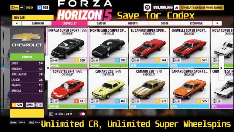 Forza Horizon 5 Save indirme sayfası ekran görüntüsü