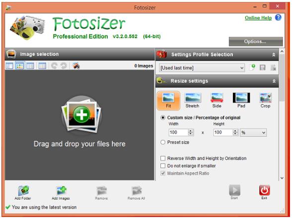 Fotosizer Professional Edition indirme sayfası ekran görüntüsü