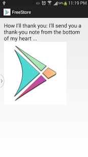 Free Store APK indirme sayfası ekran görüntüsü