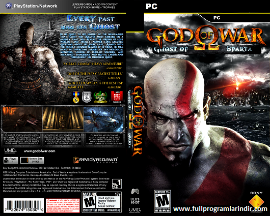 God Of War Ghost Of Sparta indirme sayfası ekran görüntüsü