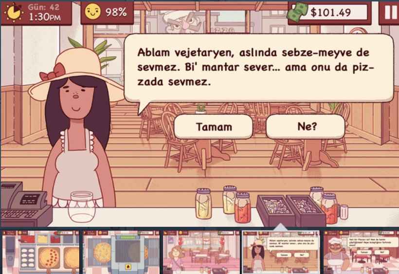 İyi Pizza, Güzel Pizza indirme sayfası ekran görüntüsü