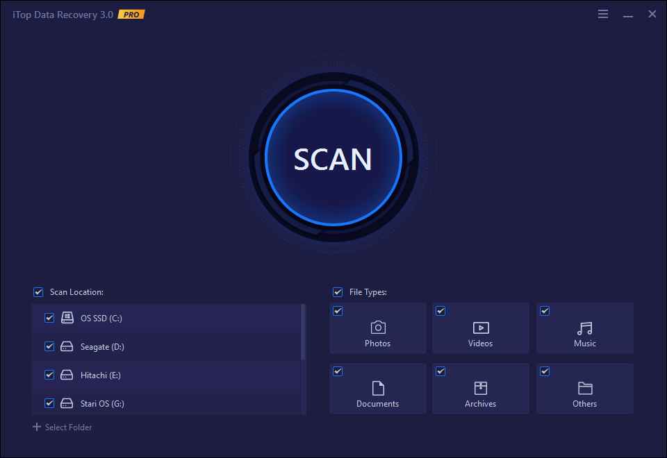 iTop Data Recovery Pro indirme sayfası ekran görüntüsü