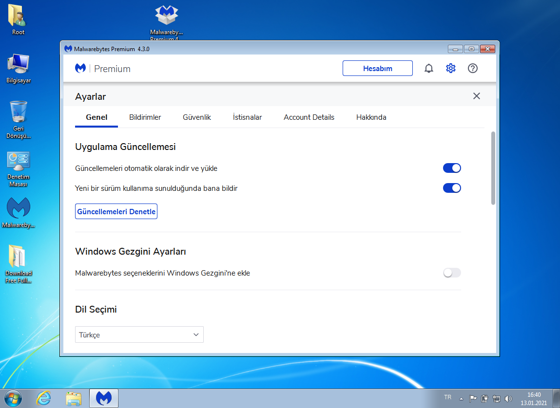 Malwarebytes Premium Anti-Malware indirme sayfası ekran görüntüsü