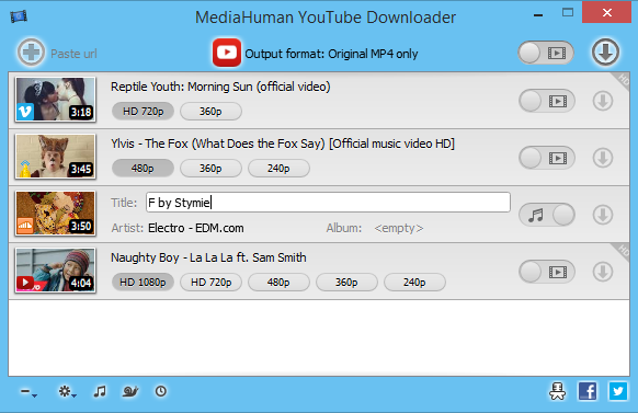 MediaHuman Youtube Downloader indirme sayfası ekran görüntüsü