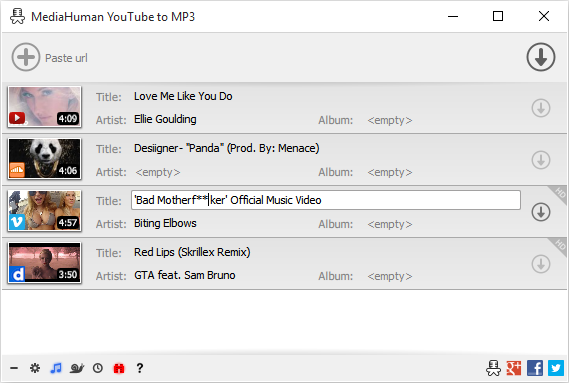 MediaHuman YouTube to MP3 Converter indirme sayfası ekran görüntüsü