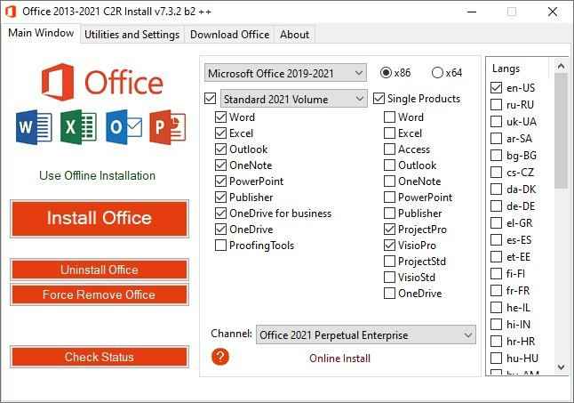 Microsoft Excel indirme sayfası ekran görüntüsü