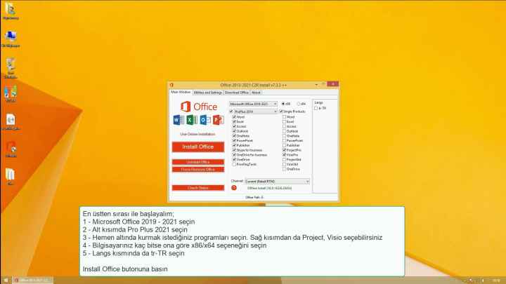 Microsoft Office 2021 Full indirme sayfası ekran görüntüsü