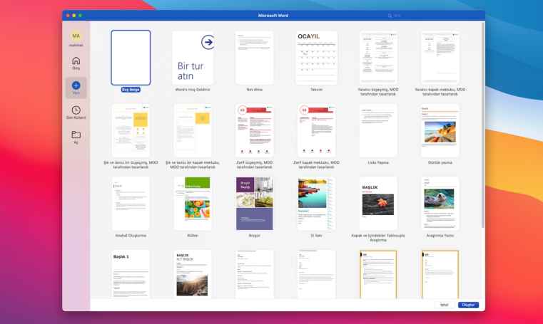 Microsoft Office 2021 Mac indirme sayfası ekran görüntüsü