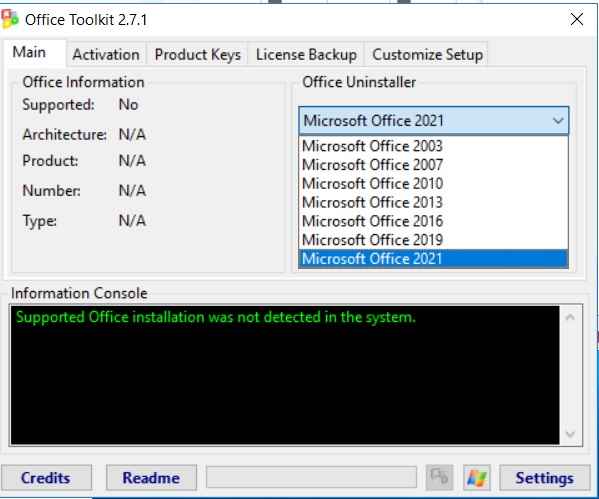 Microsoft Toolkit indirme sayfası ekran görüntüsü