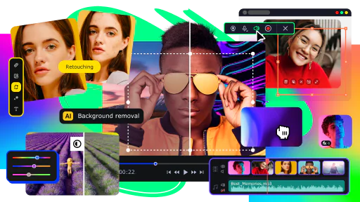 Movavi Video Suite 2026 indirme sayfası ekran görüntüsü