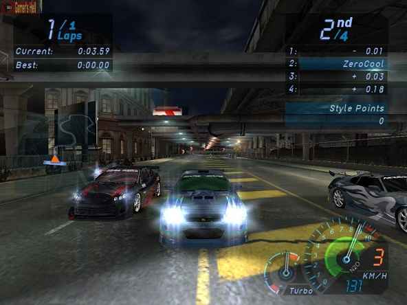 Need For Speed Underground indirme sayfası ekran görüntüsü