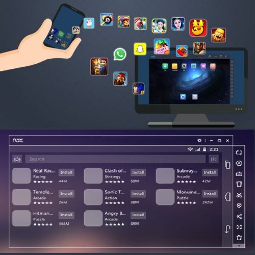 NoxPlayer indirme sayfası ekran görüntüsü