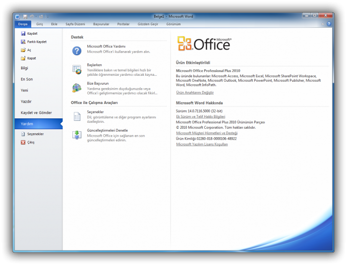 Office 2010 Portable indirme sayfası ekran görüntüsü