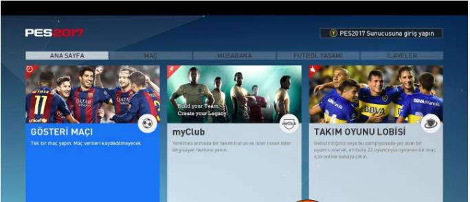 PES 2017 Lisans indirme sayfası ekran görüntüsü