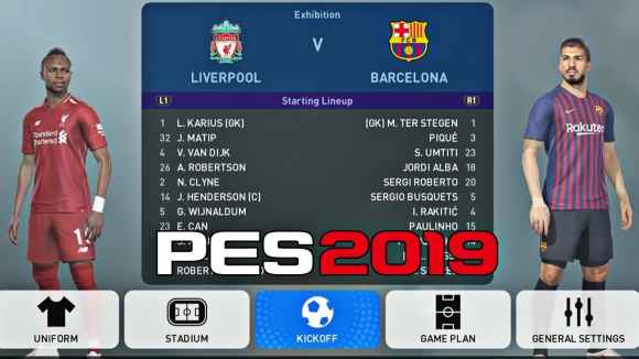 Pes 2019 indirme sayfası ekran görüntüsü