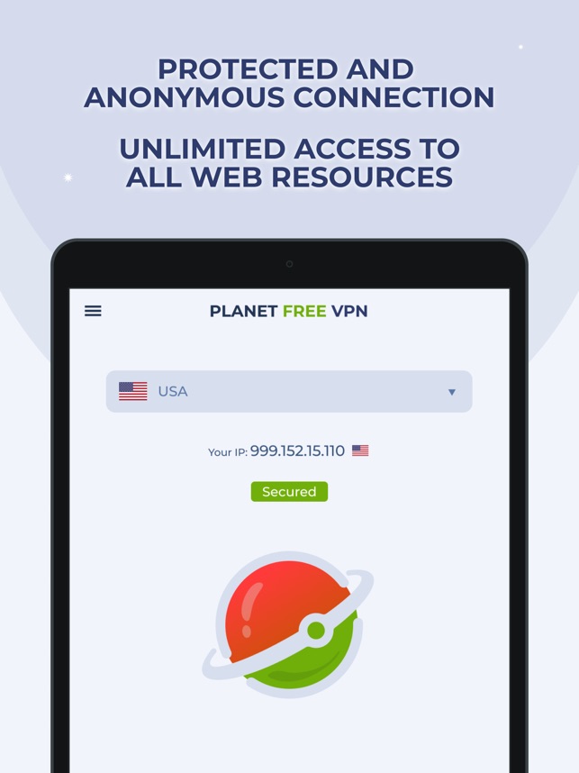 PlanetVPN indirme sayfası ekran görüntüsü