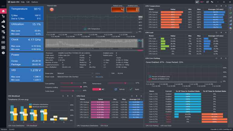 Quick CPU Pro indirme sayfası ekran görüntüsü