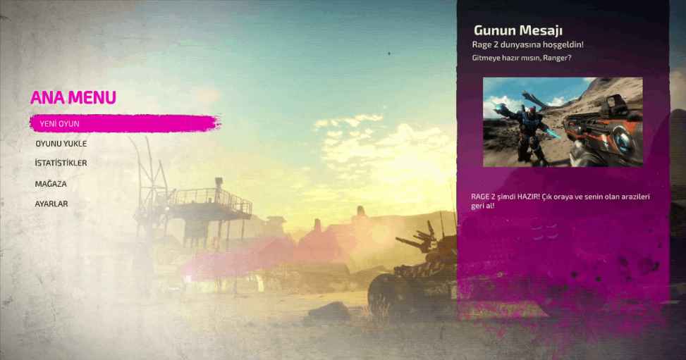 Rage 2 Türkçe Yama ekran görüntüsü 2