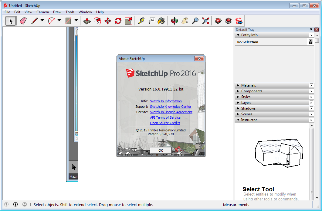 SketchUp Pro 2016 Katılımsız Full 16.1.210501 indirme sayfası ekran görüntüsü