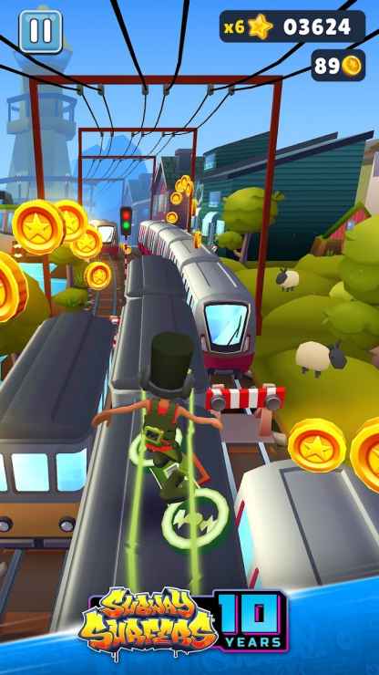 Subway Surfers Apk indirme sayfası ekran görüntüsü