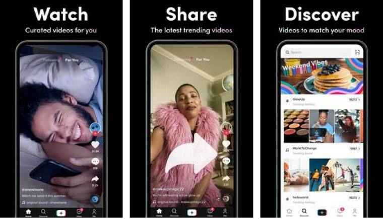 TikTok Apk indirme sayfası ekran görüntüsü