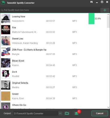 TunesKit Spotify Music Converter indirme sayfası ekran görüntüsü