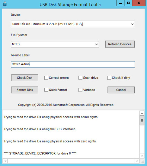 USB Disk Storage Format Tool 6.1 indirme sayfası ekran görüntüsü
