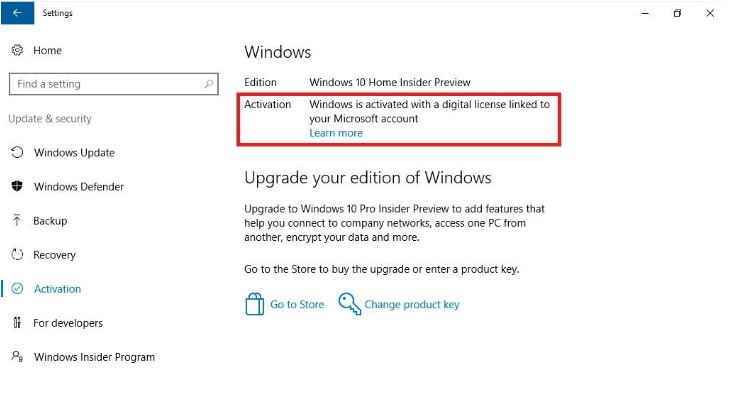 W10 Digital Activation indirme sayfası ekran görüntüsü