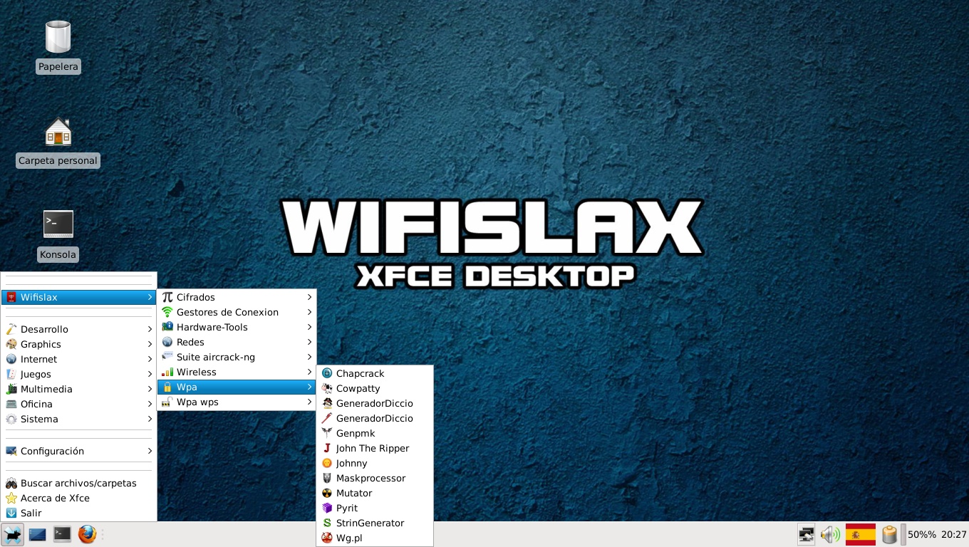 Wifislax 4.8 Türkçe indirme sayfası ekran görüntüsü