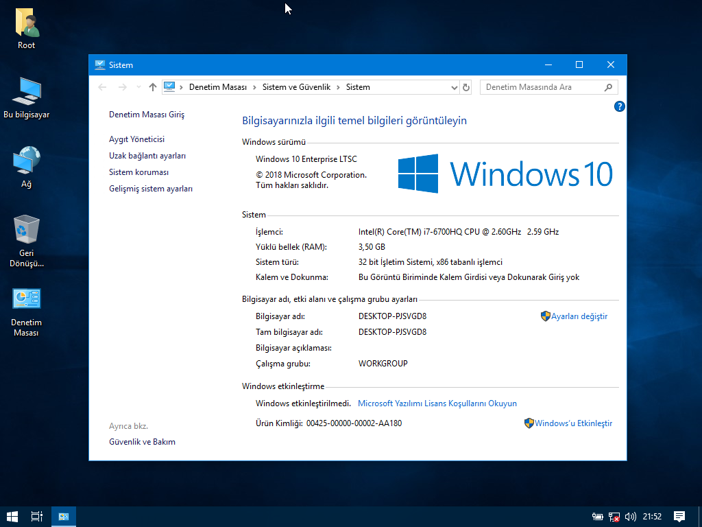 Windows 10 Enterprise LTSC indirme sayfası ekran görüntüsü