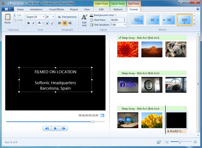 Windows Movie Maker indirme sayfası ekran görüntüsü