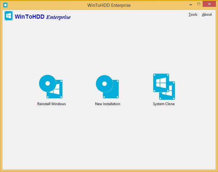 WinToHDD Enterprise indirme sayfası ekran görüntüsü