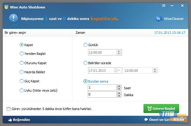 Wise Auto Shutdown indirme sayfası ekran görüntüsü