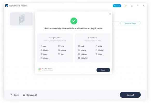 Wondershare Repairit indirme sayfası ekran görüntüsü