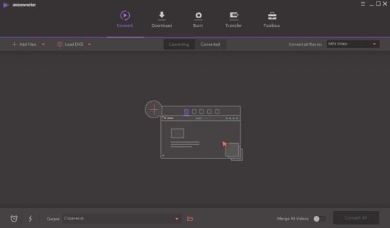 Wondershare UniConverter indirme sayfası ekran görüntüsü